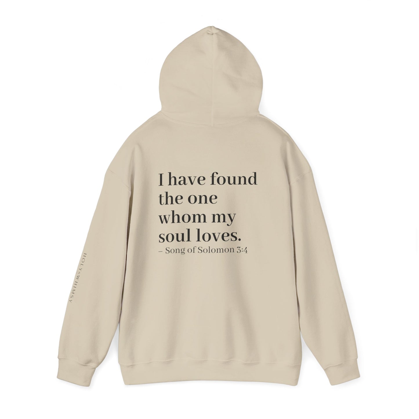 Soulful Love Sweatshirt - Unisex Heavy Blend Hoodie with Inspirational Quote, Perfect for Couples, Anniversaries, Baptisms, Gifts