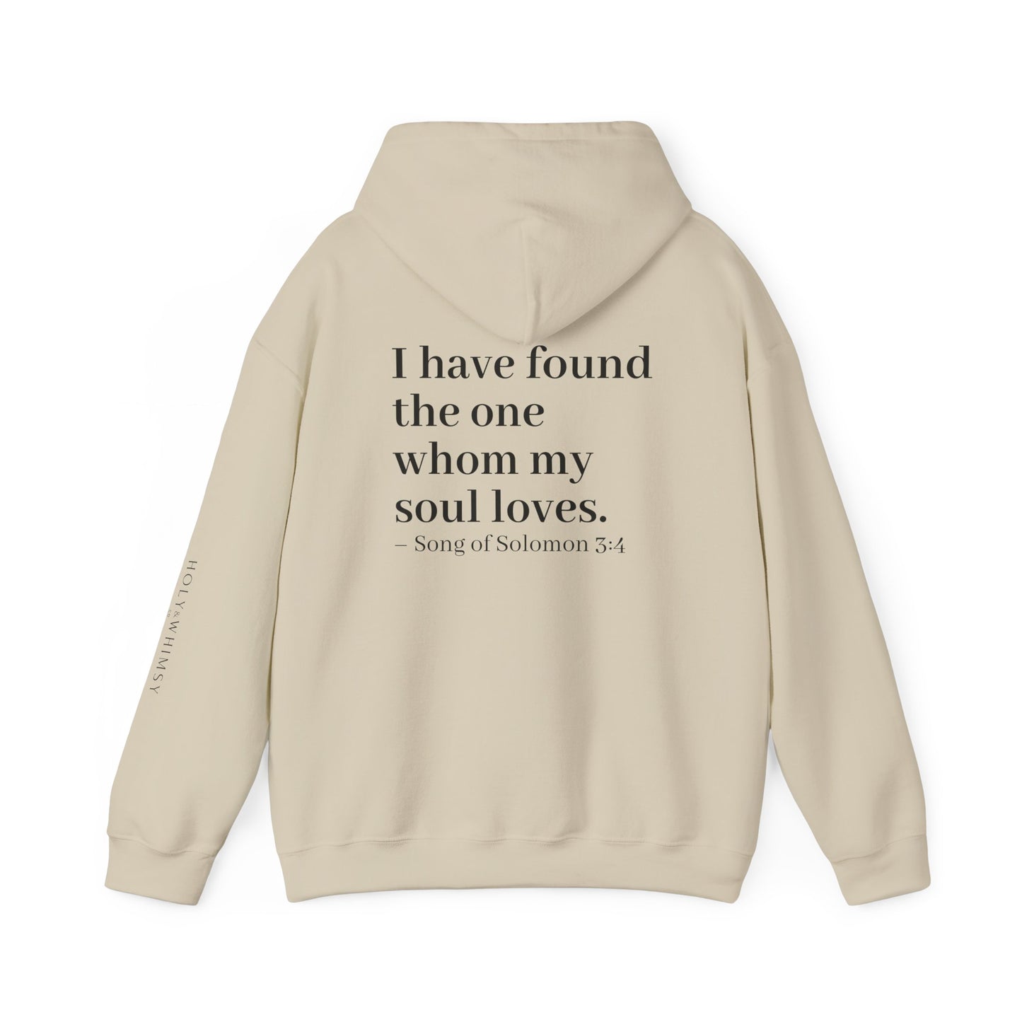 Soulful Love Sweatshirt - Unisex Heavy Blend Hoodie with Inspirational Quote, Perfect for Couples, Anniversaries, Baptisms, Gifts