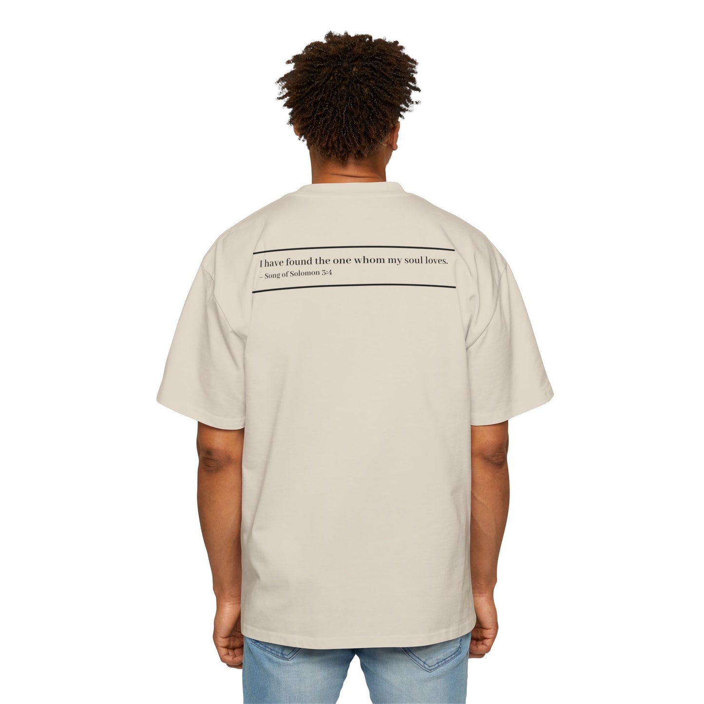 Relaxed Biblical Quote Tee | Oversized Men's T-Shirt, Comfy Gift, Faith Apparel, Everyday Wear, Unique Verse Shirt
