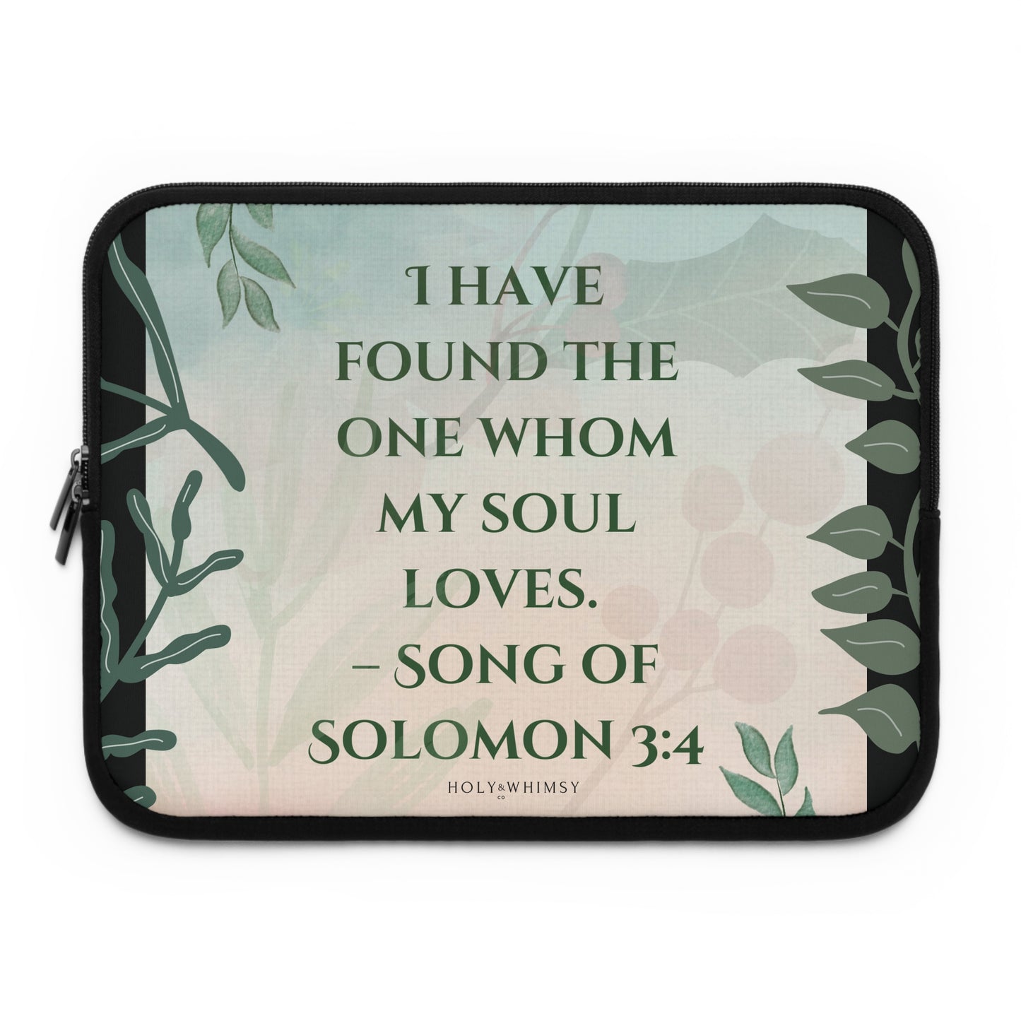 Romantic Bible Verse Laptop Sleeve - Perfect Gift for Couples, Inspirational Tech Accessories, Home Office Decor, Engagement Gift, [...]