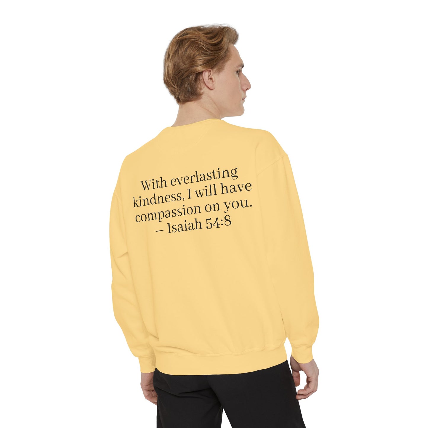 Unisex Garment-Dyed Sweatshirt - Holy Whimsy, Cozy Casual Wear, Perfect for Fall, Gift for Friends, Inspirational Fashion