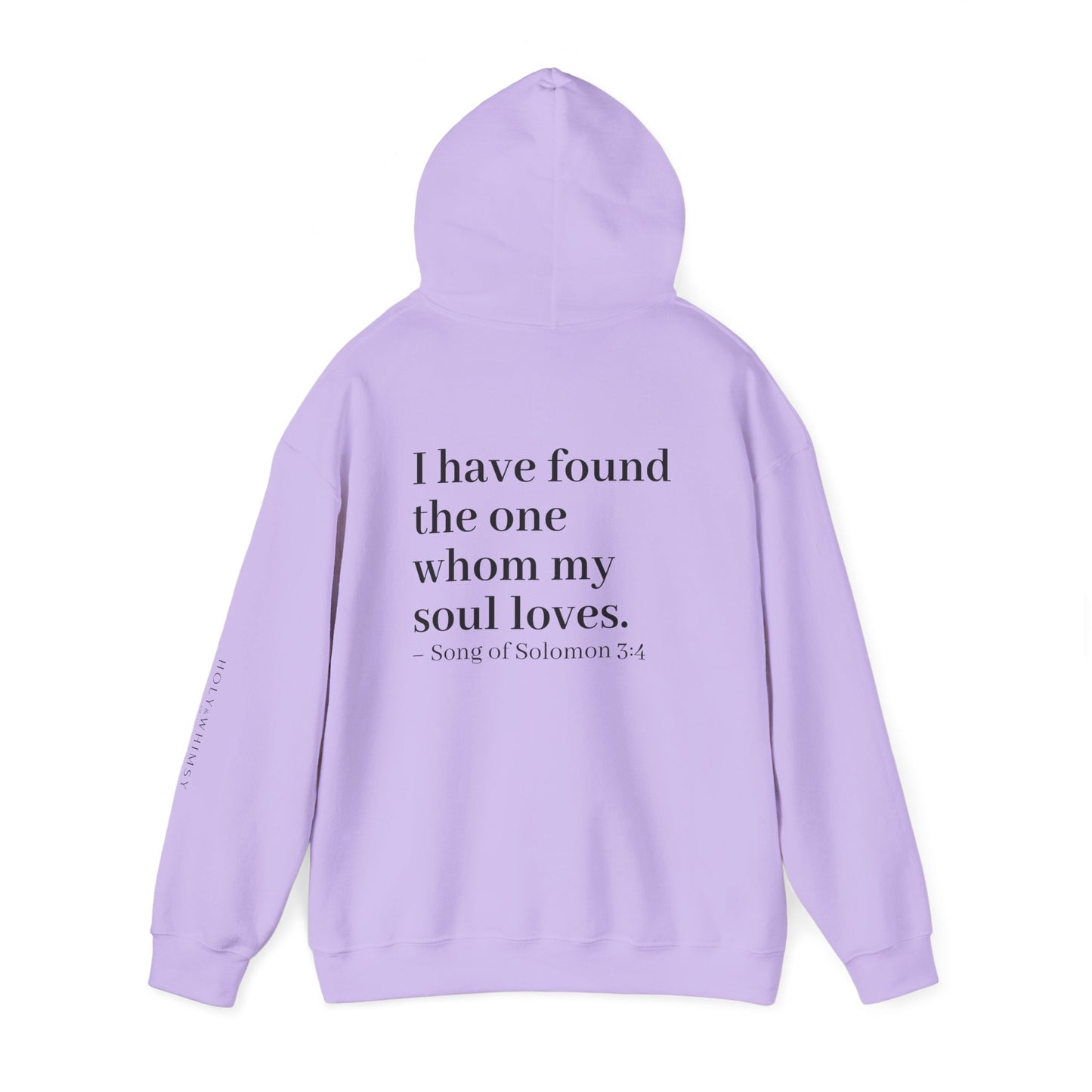Soulful Love Sweatshirt - Unisex Heavy Blend Hoodie with Inspirational Quote, Perfect for Couples, Anniversaries, Baptisms, Gifts