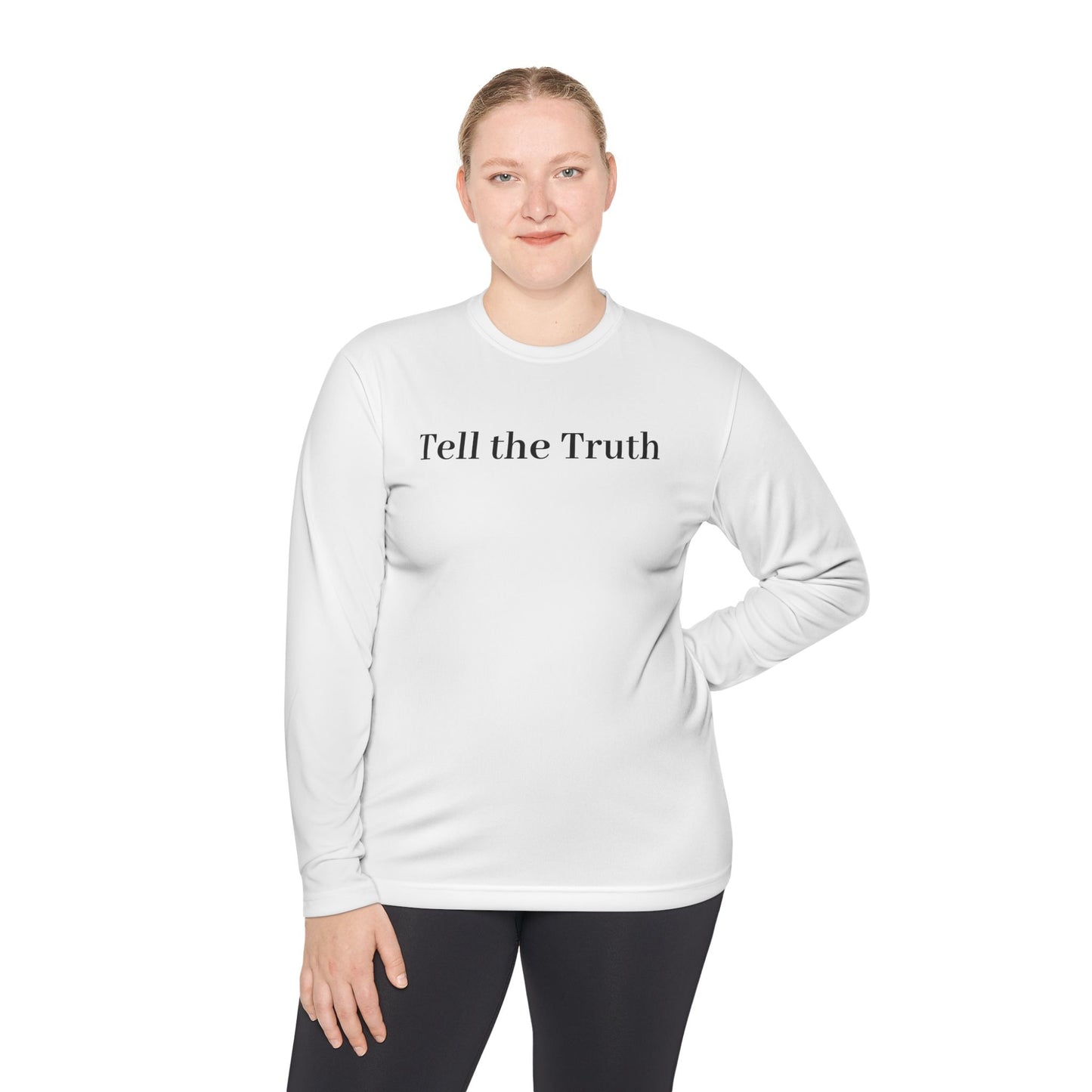 Unisex Long Sleeve Tee - 'Tell the Truth' Minimalist Shirt, Casual Wear, Gift for Activists, Truth Seekers, Everyday Comfort, [...]