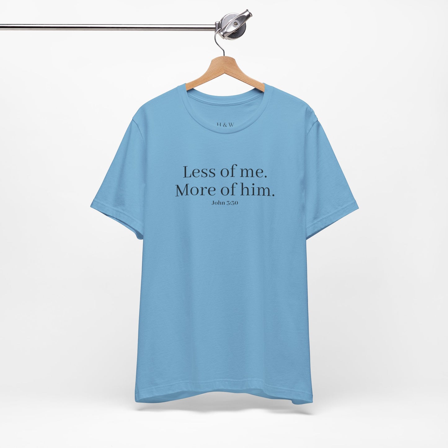 Faith-Inspired Unisex Tee: 'Less of Me, More of Him' Inspirational Short Sleeve Shirt, Christian Apparel, Gift for Believers, [...]