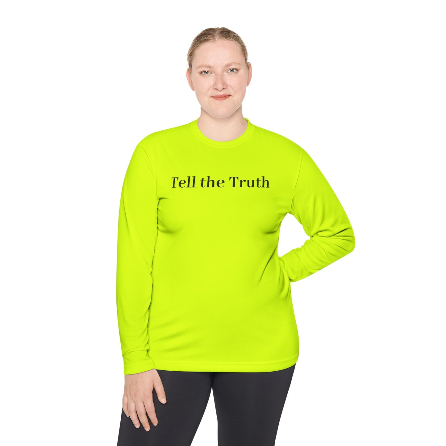 Unisex Long Sleeve Tee - 'Tell the Truth' Minimalist Shirt, Casual Wear, Gift for Activists, Truth Seekers, Everyday Comfort, [...]
