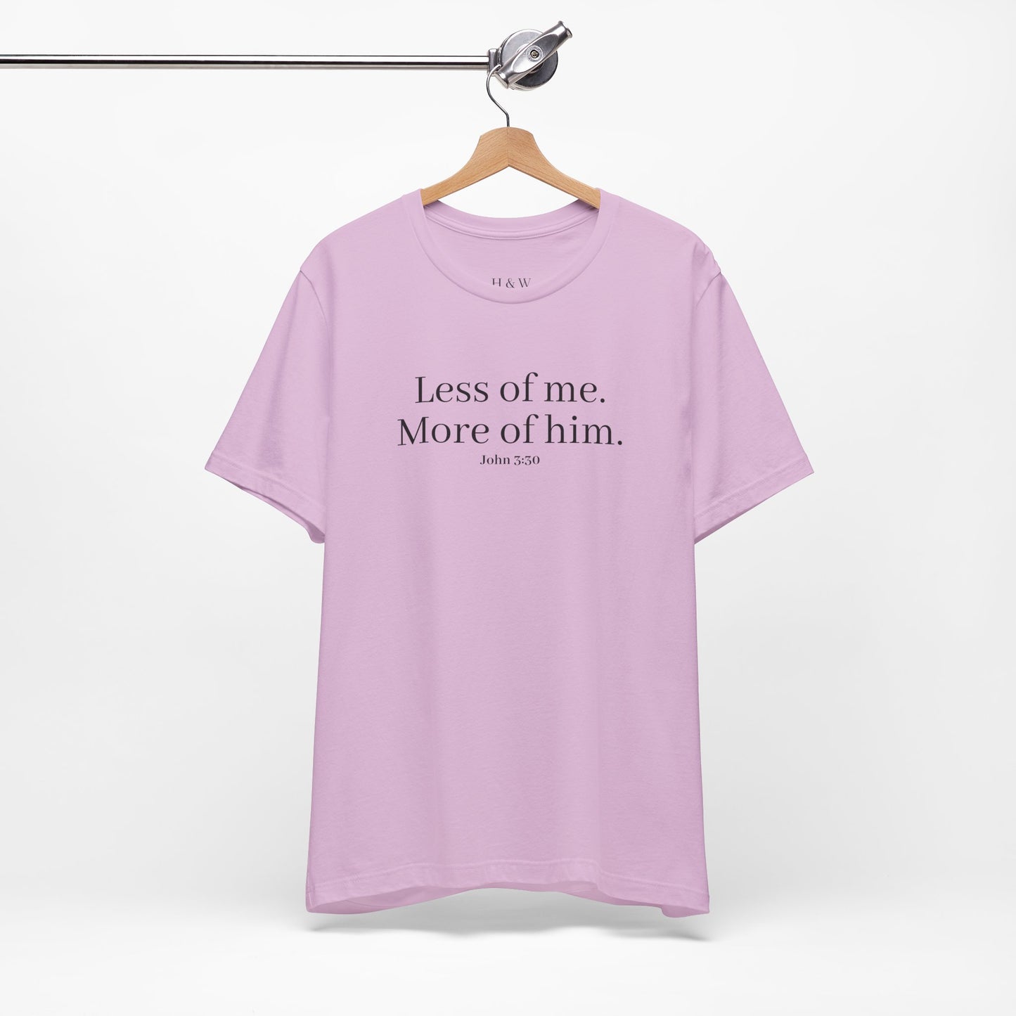 Faith-Inspired Unisex Tee: 'Less of Me, More of Him' Inspirational Short Sleeve Shirt, Christian Apparel, Gift for Believers, [...]