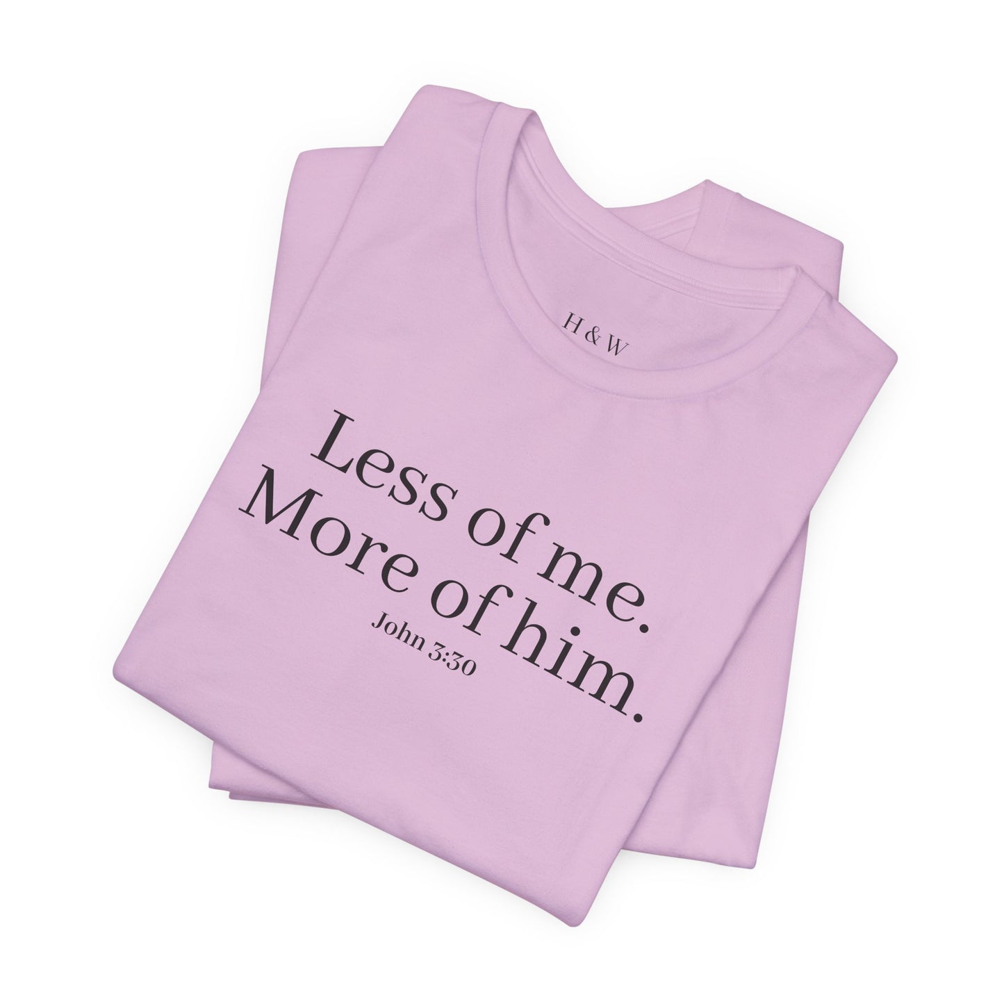 Faith-Inspired Unisex Tee: 'Less of Me, More of Him' Inspirational Short Sleeve Shirt, Christian Apparel, Gift for Believers, [...]