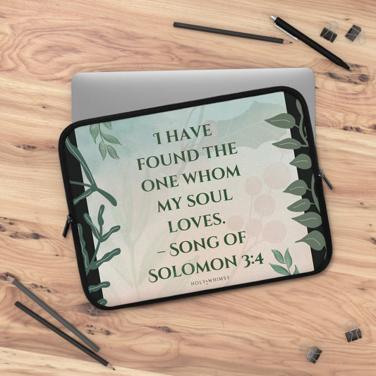 Romantic Bible Verse Laptop Sleeve - Perfect Gift for Couples, Inspirational Tech Accessories, Home Office Decor, Engagement Gift, [...]