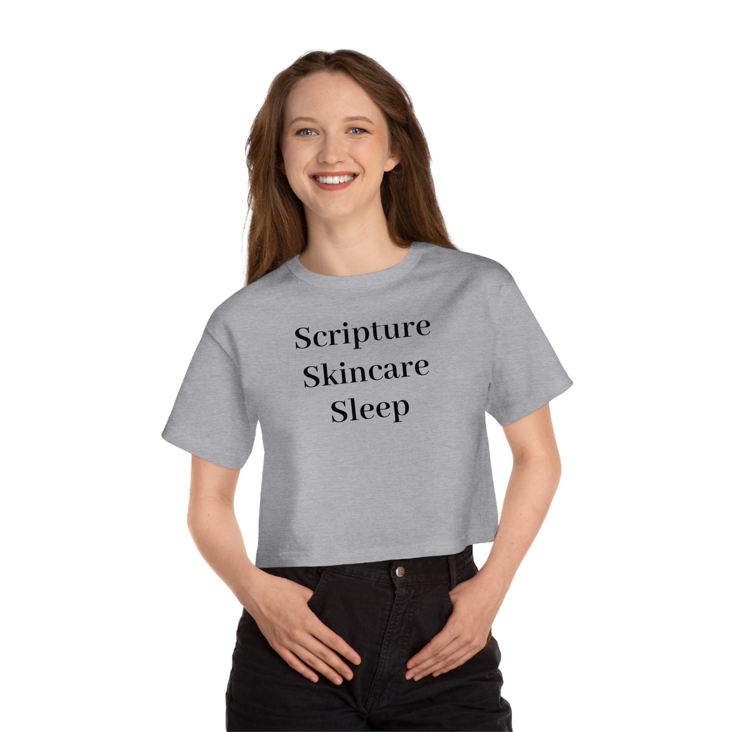 Cropped T-Shirt for Comfort and Style | Perfect for Prayer, Relaxation, and Daily Wear | Scripture Skincare Sleep, Holy Whimsy, [...]