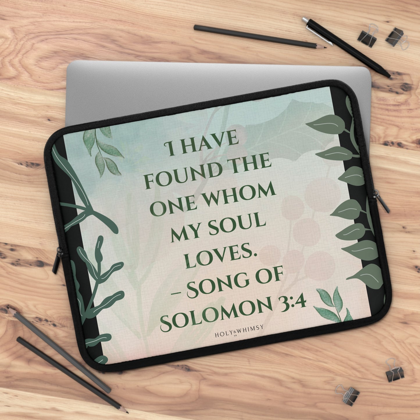 Romantic Bible Verse Laptop Sleeve - Perfect Gift for Couples, Inspirational Tech Accessories, Home Office Decor, Engagement Gift, [...]