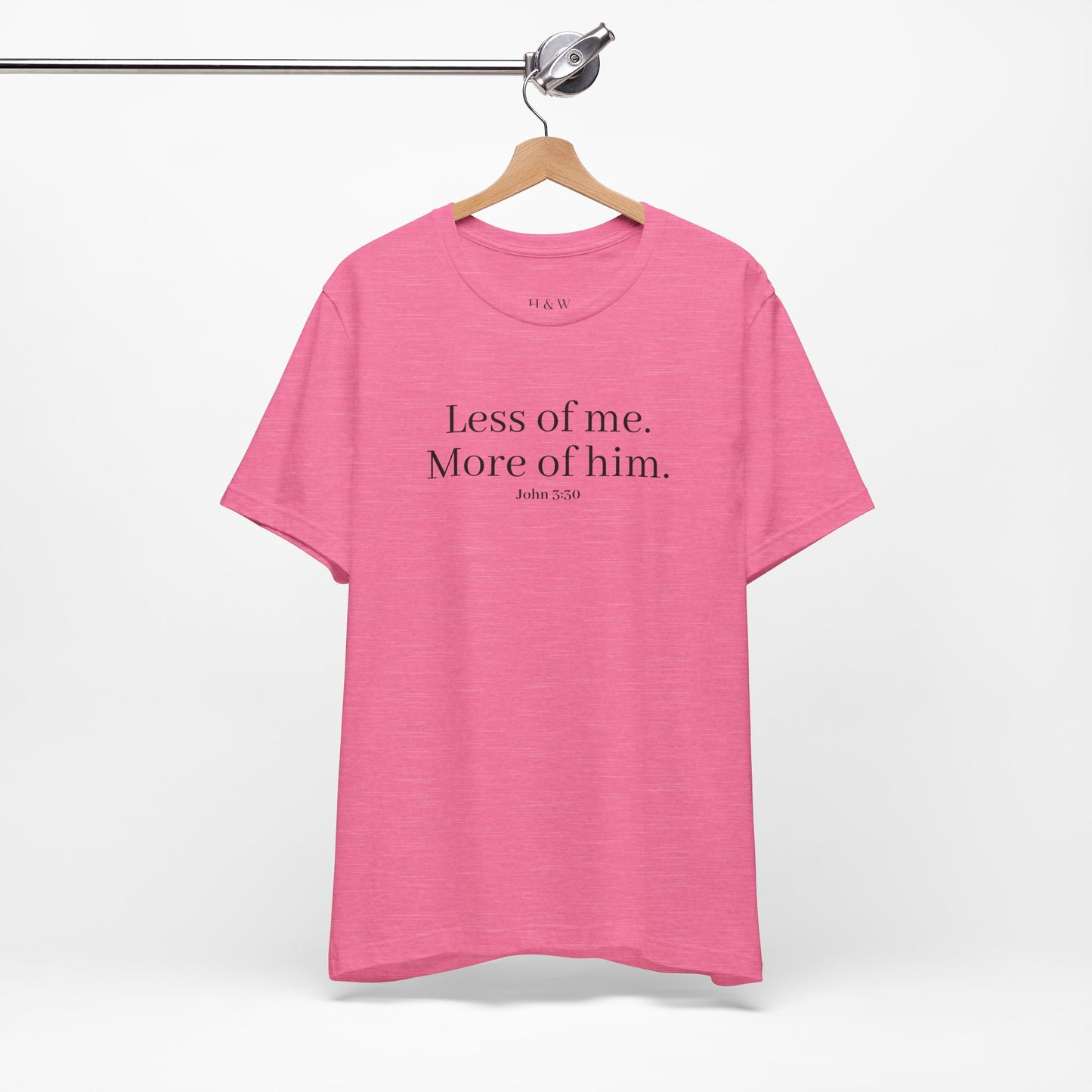 Faith-Inspired Unisex Tee: 'Less of Me, More of Him' Inspirational Short Sleeve Shirt, Christian Apparel, Gift for Believers, [...]