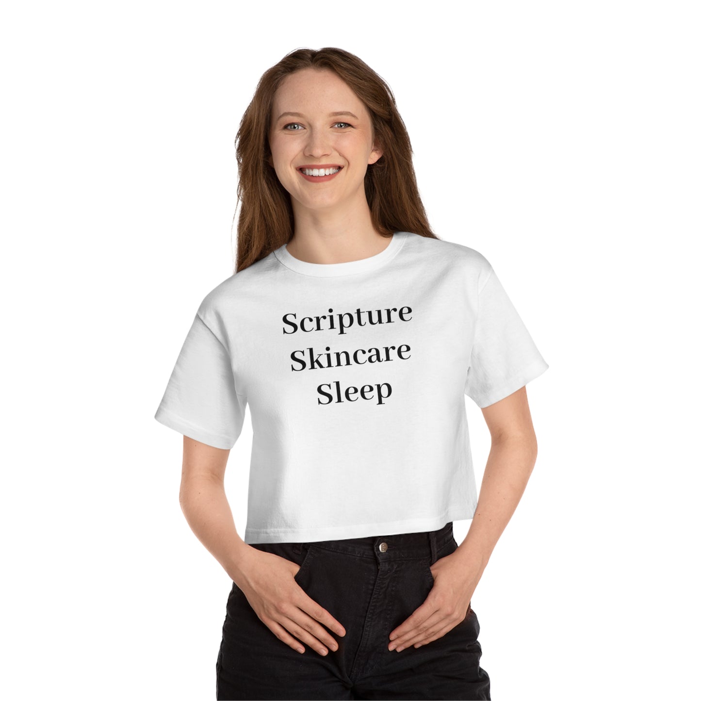Cropped T-Shirt for Comfort and Style | Perfect for Prayer, Relaxation, and Daily Wear | Scripture Skincare Sleep, Holy Whimsy, [...]