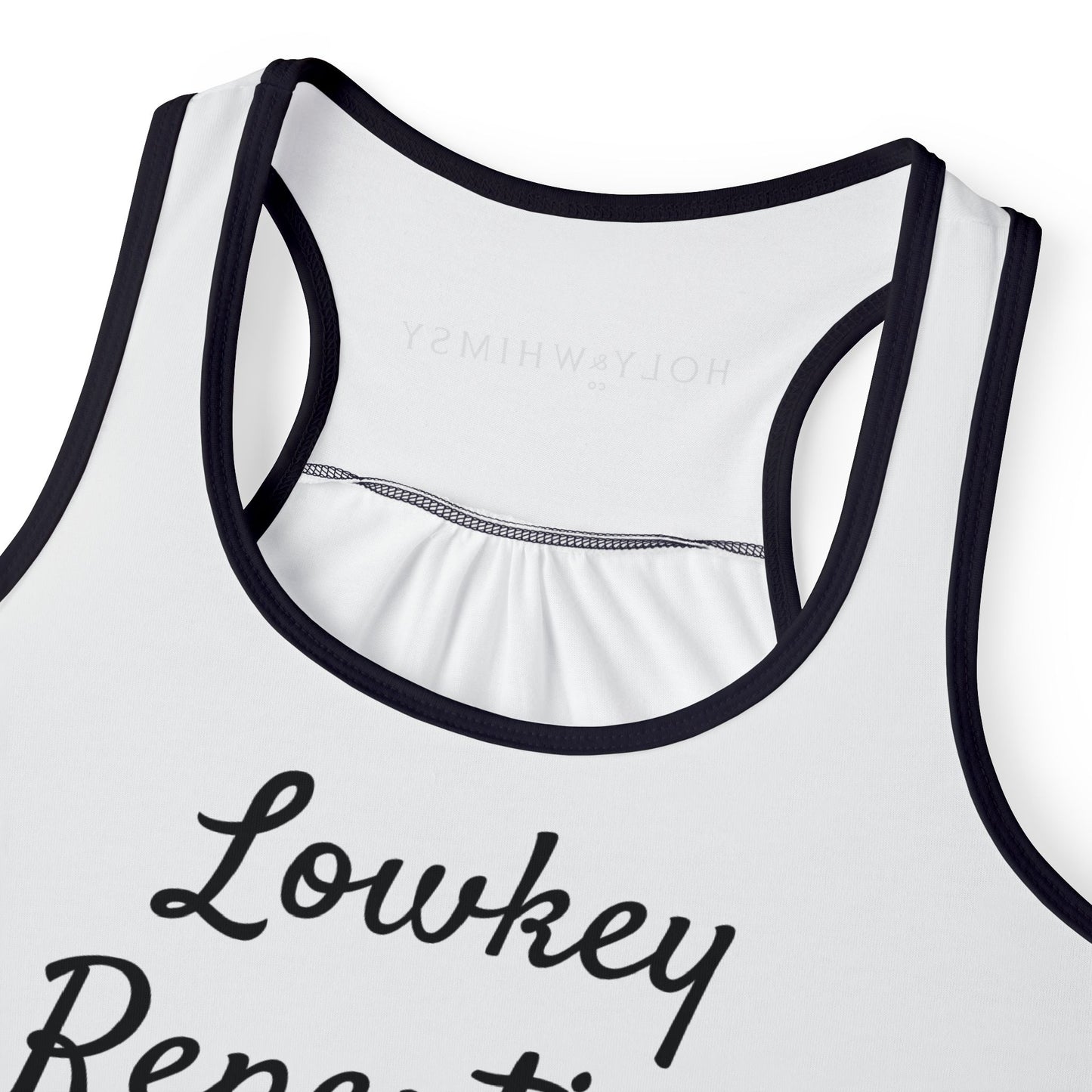 Women's Tank Top with 'Lowkey Repenting' Quote - Casual Comfort Wear for Summer, Workout Gear, Gifts for Her, Relaxed Style, Vacation [...]