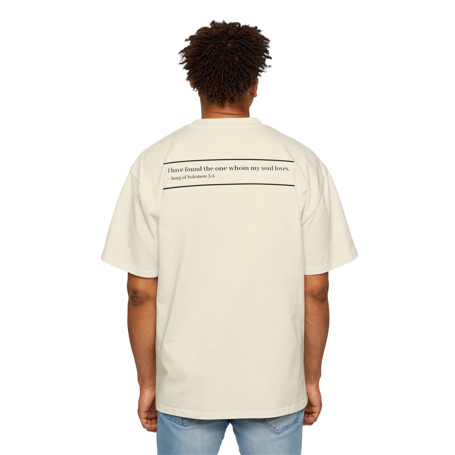 Relaxed Biblical Quote Tee | Oversized Men's T-Shirt, Comfy Gift, Faith Apparel, Everyday Wear, Unique Verse Shirt