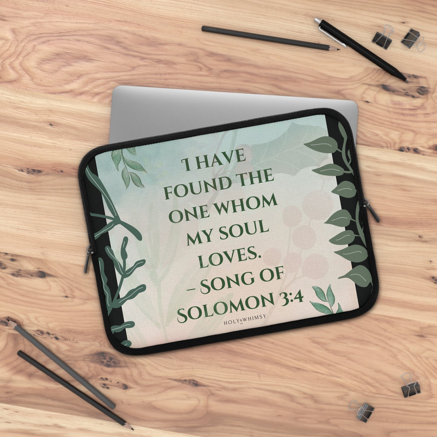 Romantic Bible Verse Laptop Sleeve - Perfect Gift for Couples, Inspirational Tech Accessories, Home Office Decor, Engagement Gift, [...]