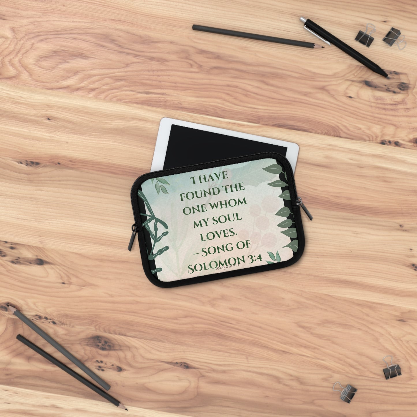 Romantic Bible Verse Laptop Sleeve - Perfect Gift for Couples, Inspirational Tech Accessories, Home Office Decor, Engagement Gift, [...]