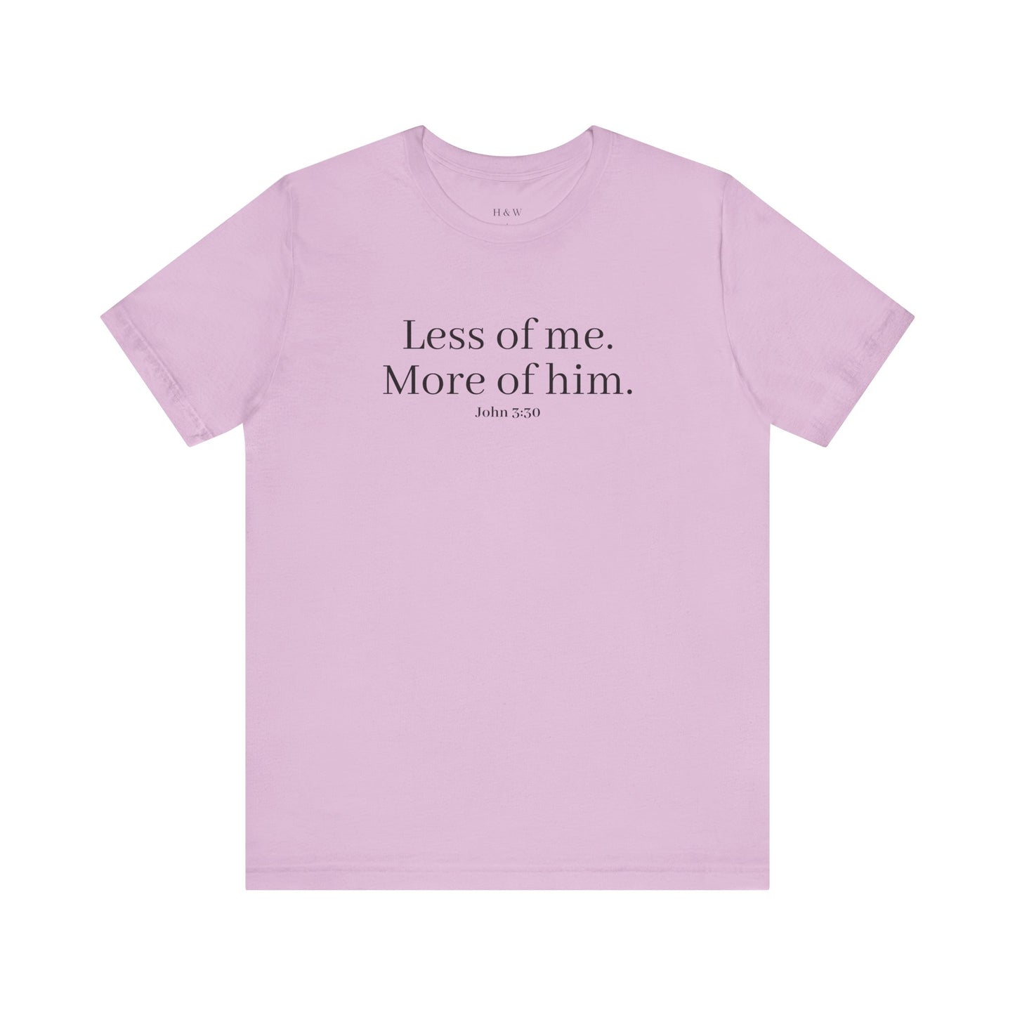 Faith-Inspired Unisex Tee: 'Less of Me, More of Him' Inspirational Short Sleeve Shirt, Christian Apparel, Gift for Believers, [...]