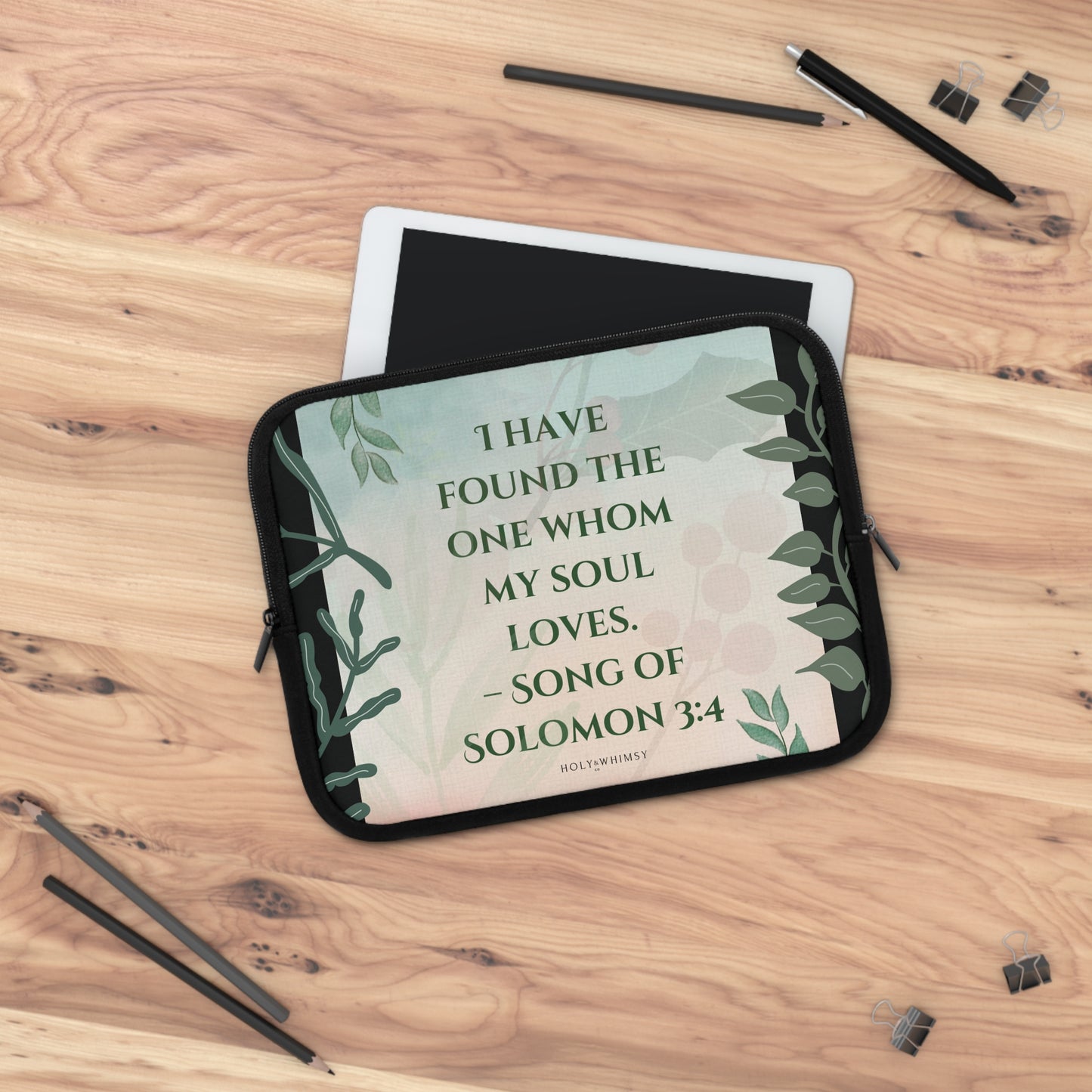 Romantic Bible Verse Laptop Sleeve - Perfect Gift for Couples, Inspirational Tech Accessories, Home Office Decor, Engagement Gift, [...]