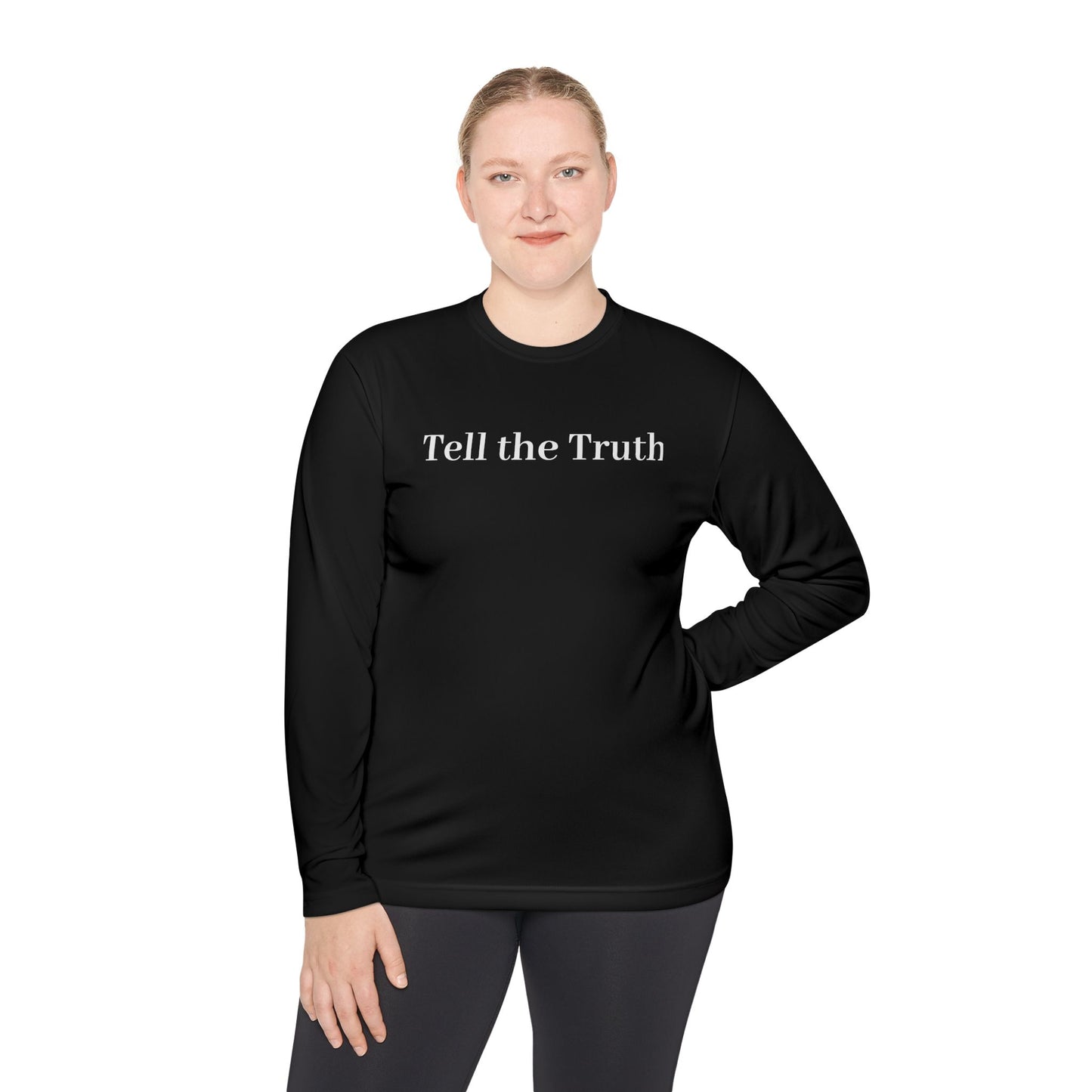 Unisex Long Sleeve Tee - 'Tell the Truth' Minimalist Shirt, Casual Wear, Gift for Activists, Truth Seekers, Everyday Comfort, [...]