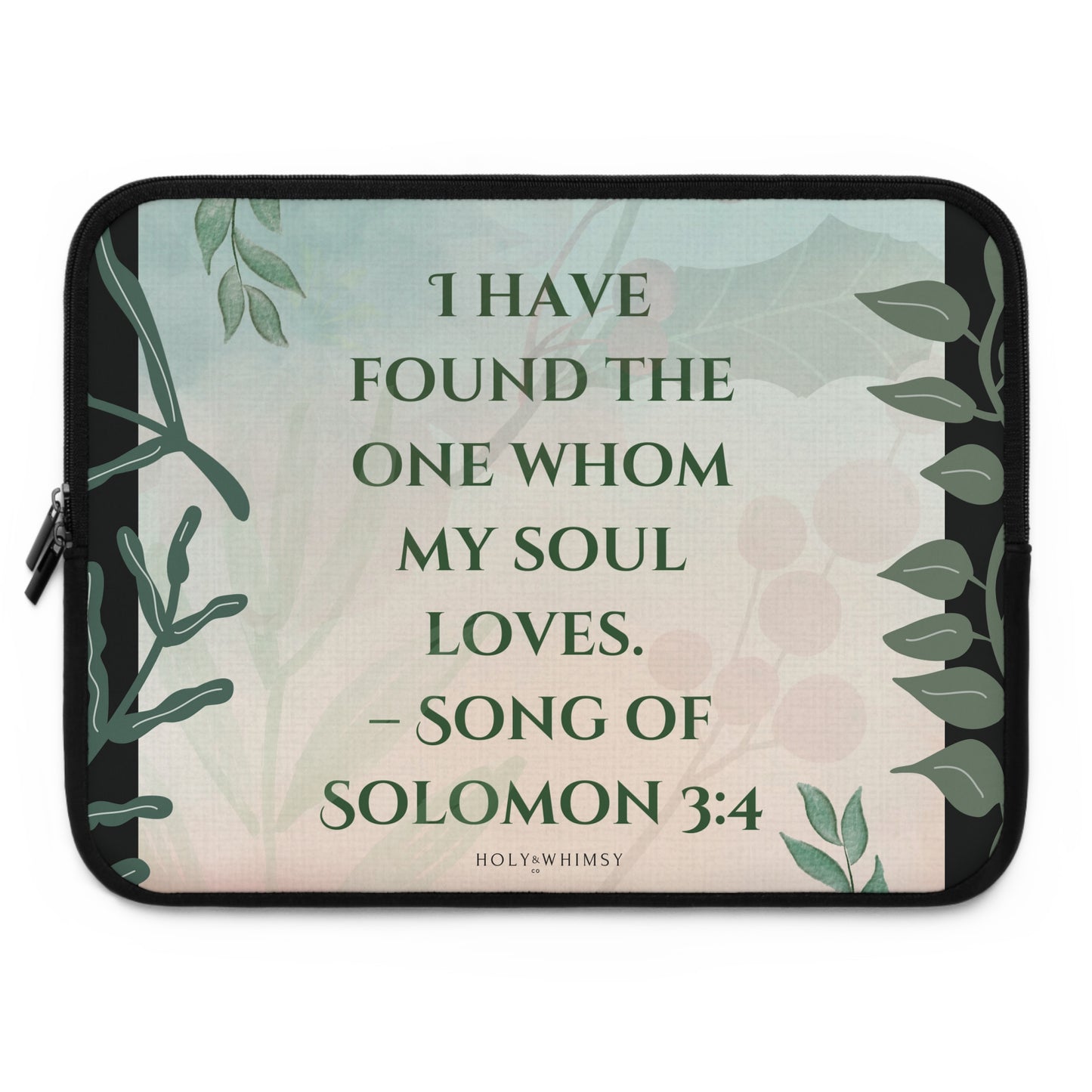 Romantic Bible Verse Laptop Sleeve - Perfect Gift for Couples, Inspirational Tech Accessories, Home Office Decor, Engagement Gift, [...]