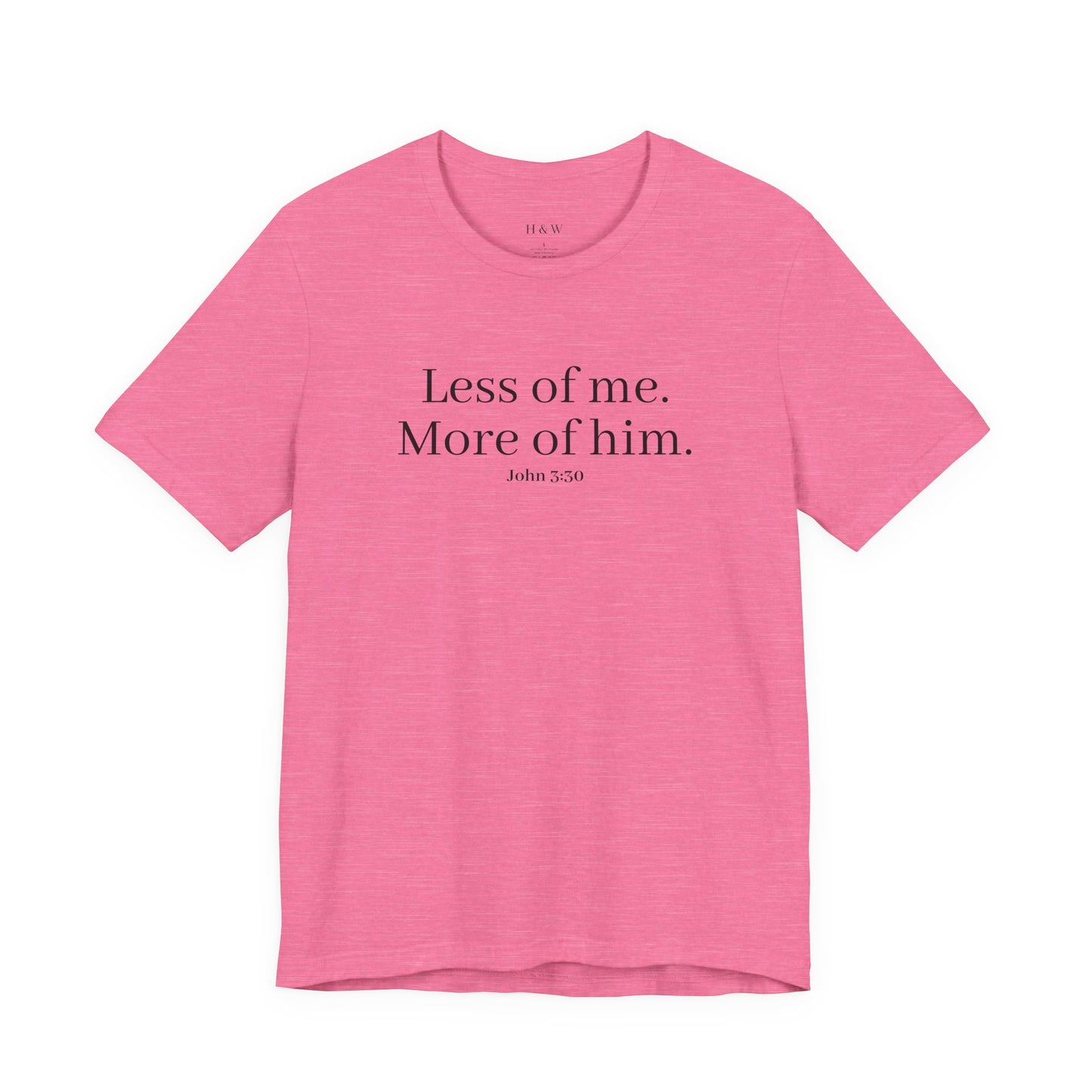Faith-Inspired Unisex Tee: 'Less of Me, More of Him' Inspirational Short Sleeve Shirt, Christian Apparel, Gift for Believers, [...]