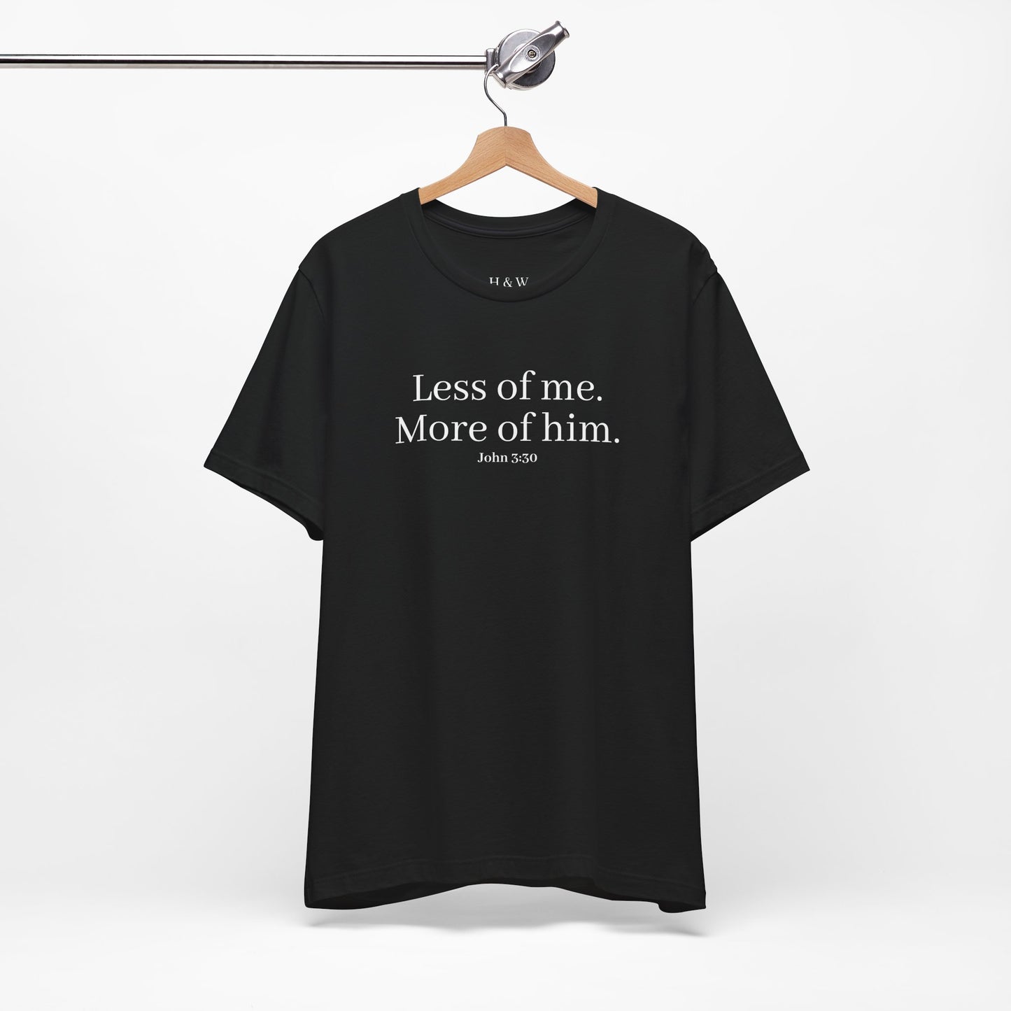 Faith-Inspired Unisex Tee: 'Less of Me, More of Him' Inspirational Short Sleeve Shirt, Christian Apparel, Gift for Believers, [...]