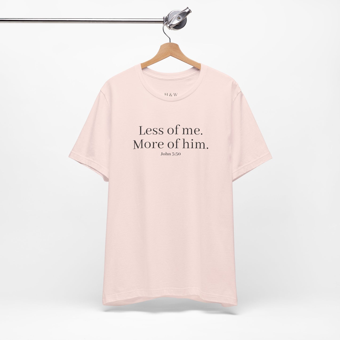 Faith-Inspired Unisex Tee: 'Less of Me, More of Him' Inspirational Short Sleeve Shirt, Christian Apparel, Gift for Believers, [...]