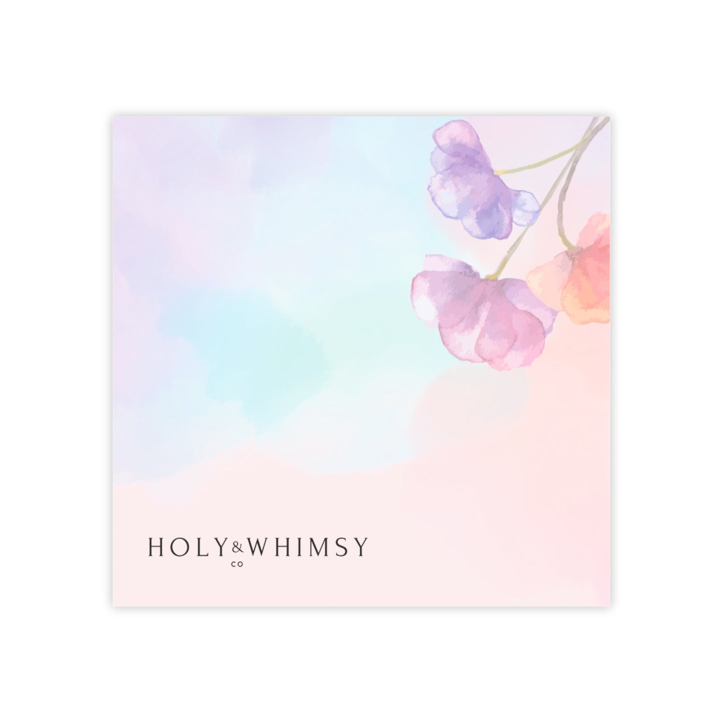 Pastel Floral Post-it® Note Pads, Cute Office Supplies, Sticky Notes for Organizing, Gift for Teachers, Stationery Essentials