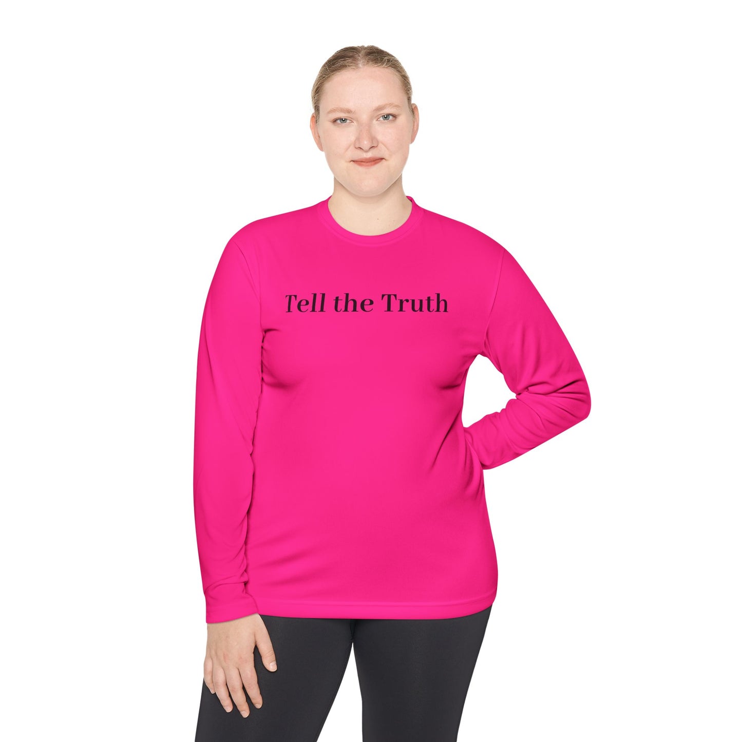 Unisex Long Sleeve Tee - 'Tell the Truth' Minimalist Shirt, Casual Wear, Gift for Activists, Truth Seekers, Everyday Comfort, [...]