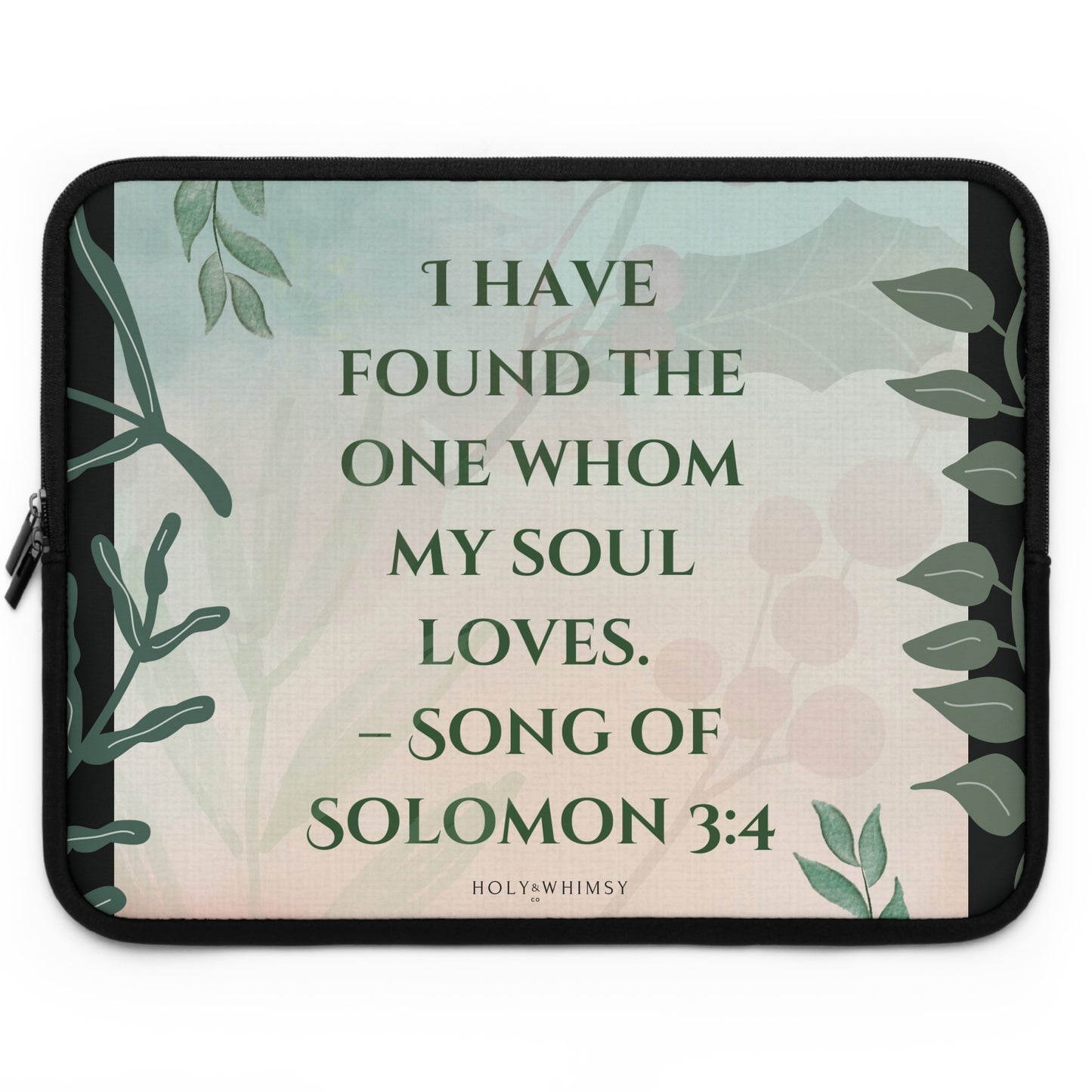 Romantic Bible Verse Laptop Sleeve - Perfect Gift for Couples, Inspirational Tech Accessories, Home Office Decor, Engagement Gift, [...]