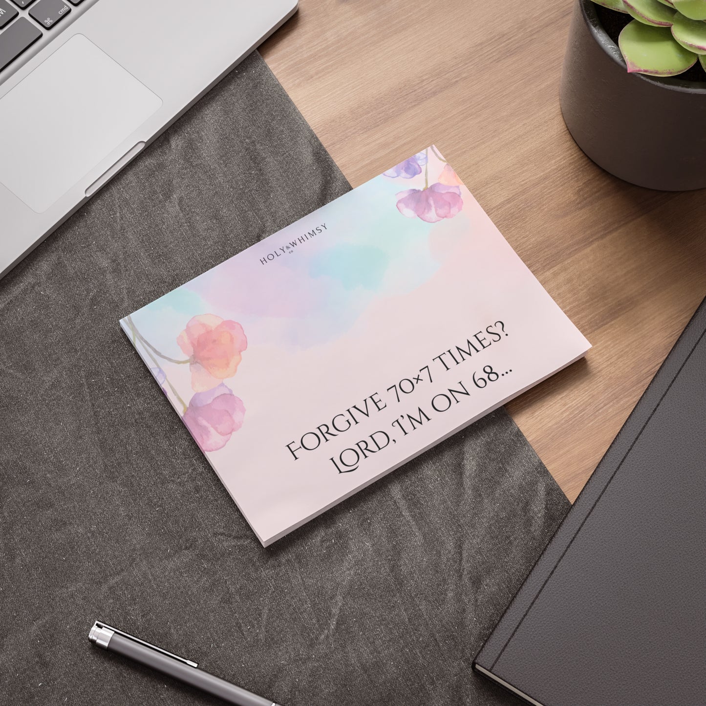Pastel Floral Post-it® Note Pads, Cute Office Supplies, Sticky Notes for Organizing, Gift for Teachers, Stationery Essentials