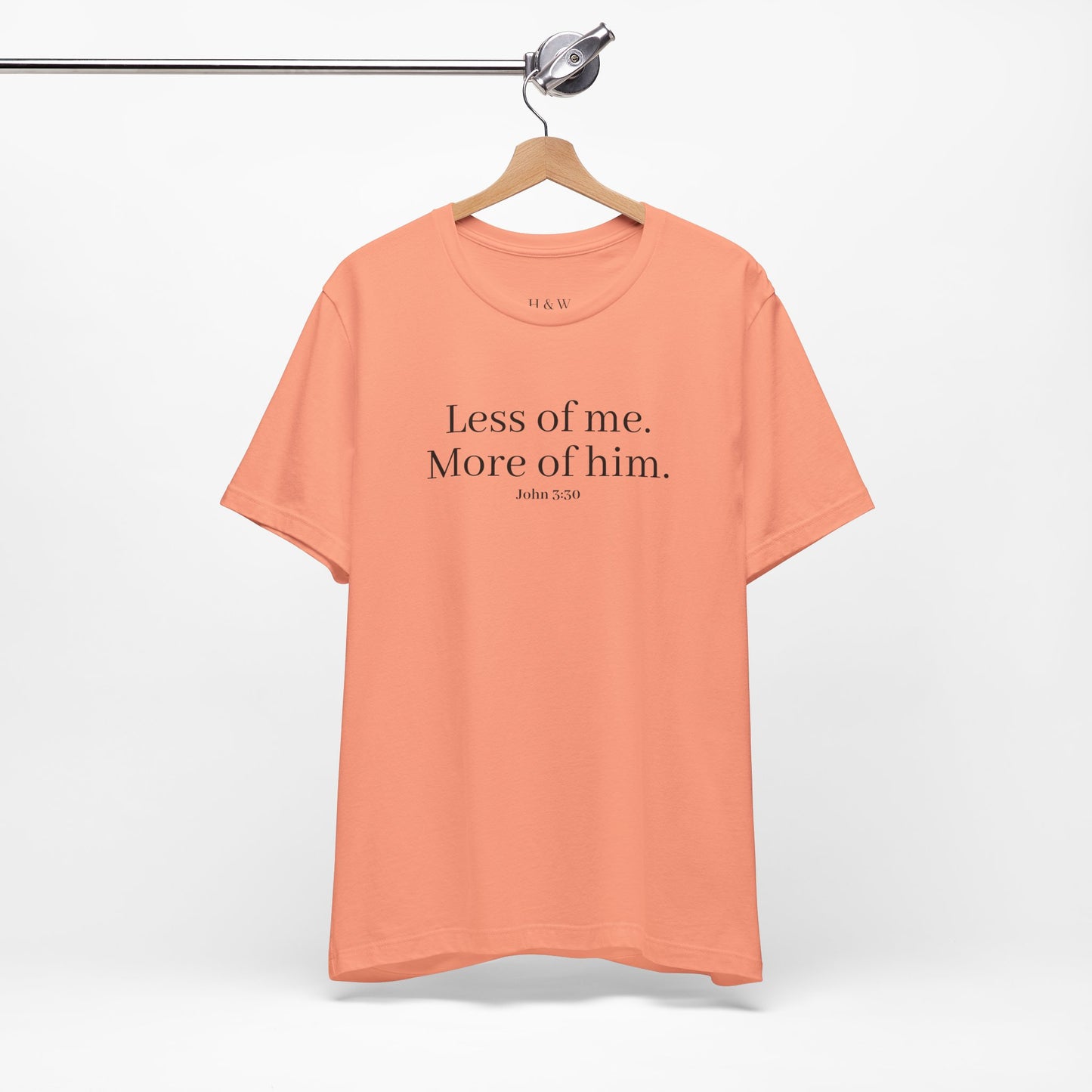 Faith-Inspired Unisex Tee: 'Less of Me, More of Him' Inspirational Short Sleeve Shirt, Christian Apparel, Gift for Believers, [...]