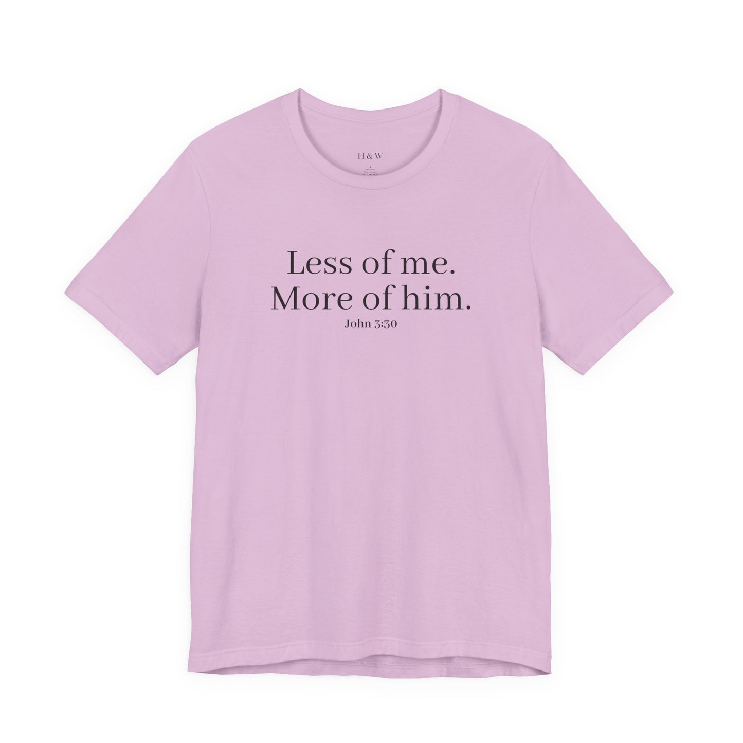 Faith-Inspired Unisex Tee: 'Less of Me, More of Him' Inspirational Short Sleeve Shirt, Christian Apparel, Gift for Believers, [...]