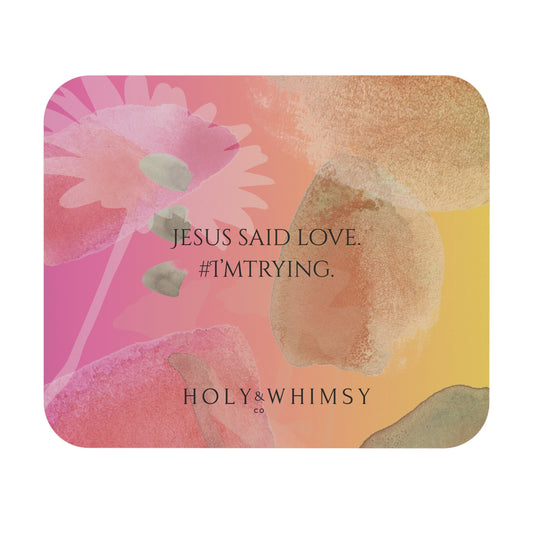 Joyful Floral Mouse Pad with Inspirational Quote - Perfect Gift for Office, Home, Teacher, or Friend